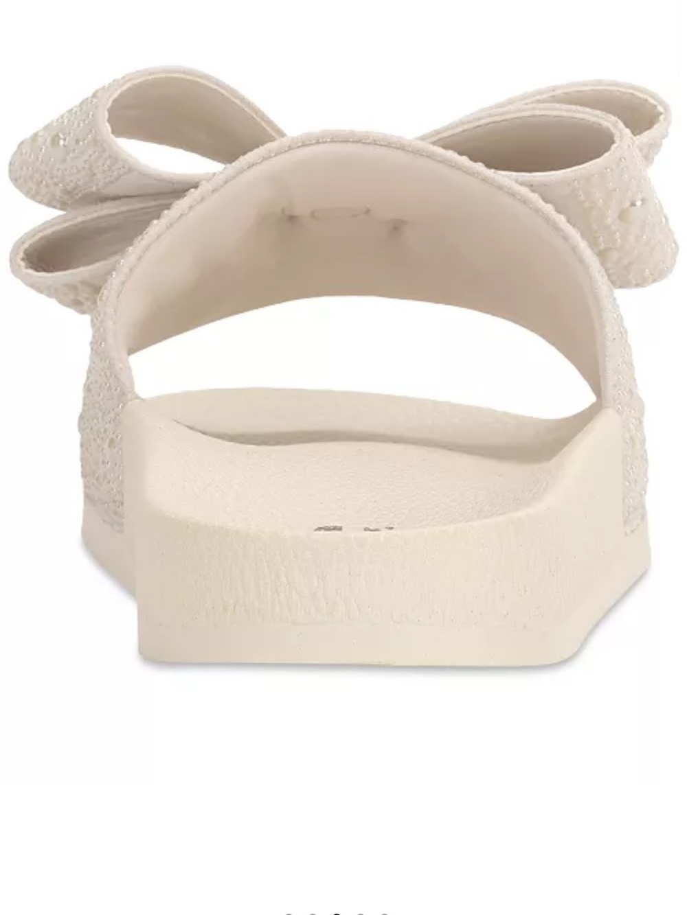 NEW! INC International Concepts Cream Bow Slide Sandals | Women’s Size 8 - Picture 3 of 8